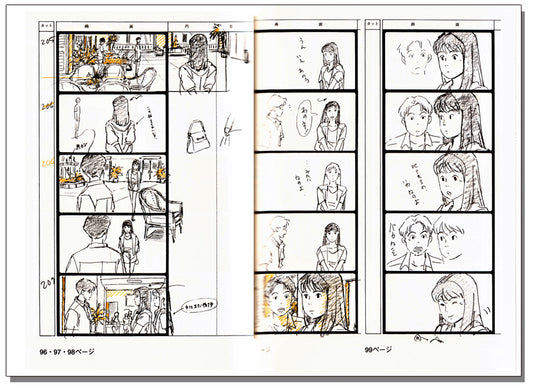 OCEAN WAVES ORIGINAL STORYBOARDS BY TOMOMI MOCHIZUKI