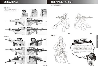 HANDGUN & RIFLE COMBAT POSE COLLECTION FOR MANGA