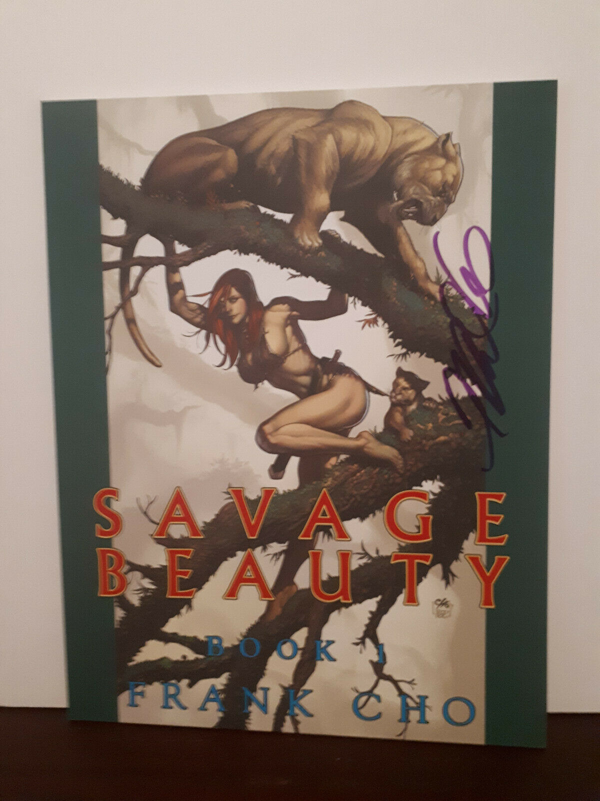 Frank Cho Savage Beauty Sketch Art Book Signed