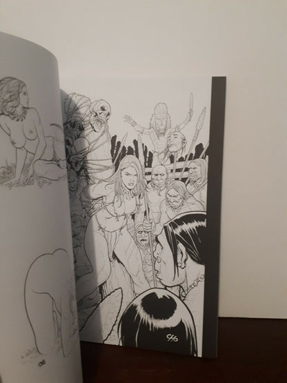 Frank Cho Savage Beauty Sketch Art Book Signed