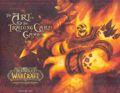 Cover art for 'Art of the Trading Card Game' featuring a stylized illustration likely related to the World of Warcraft game universe.